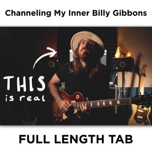 TAB | Channeling My Inner Billy Gibbons | A Blue Jean Blues Inspired Jam